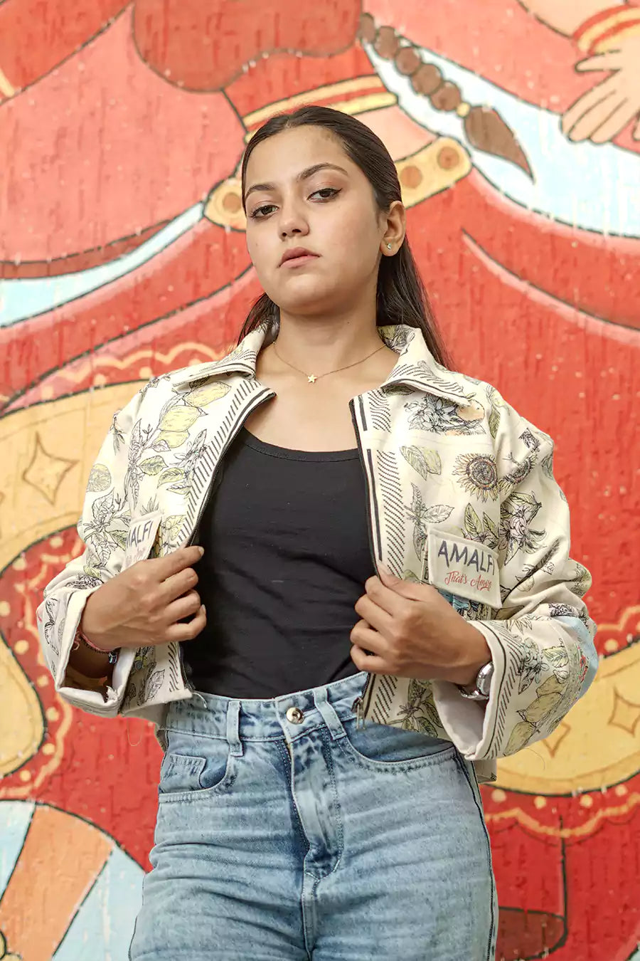 Denim Cropped Jacket