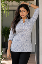 Printed Cotton Short Kurti