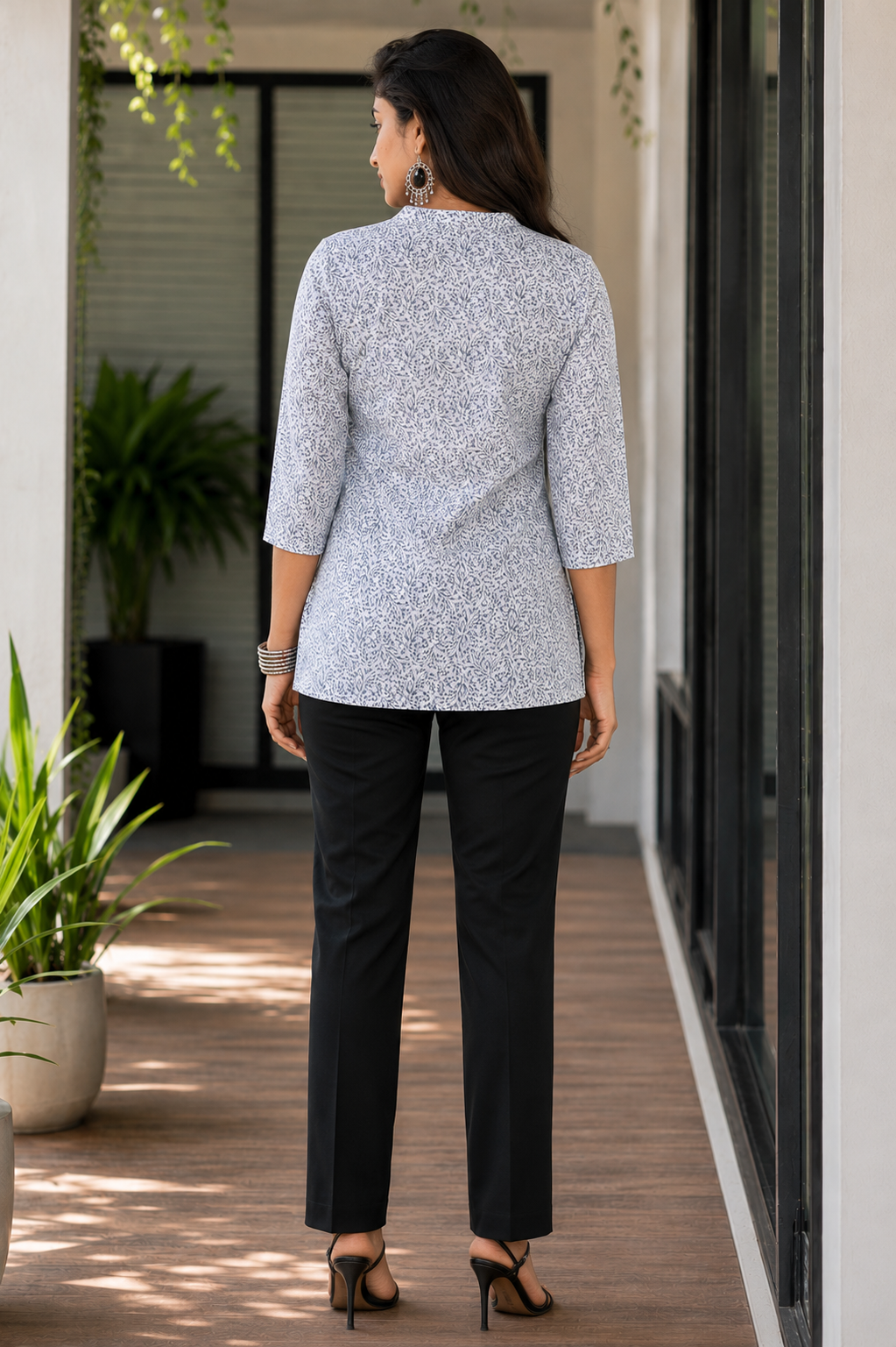 Printed Cotton Short Kurti