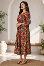 Floral Cotton Long Kurti