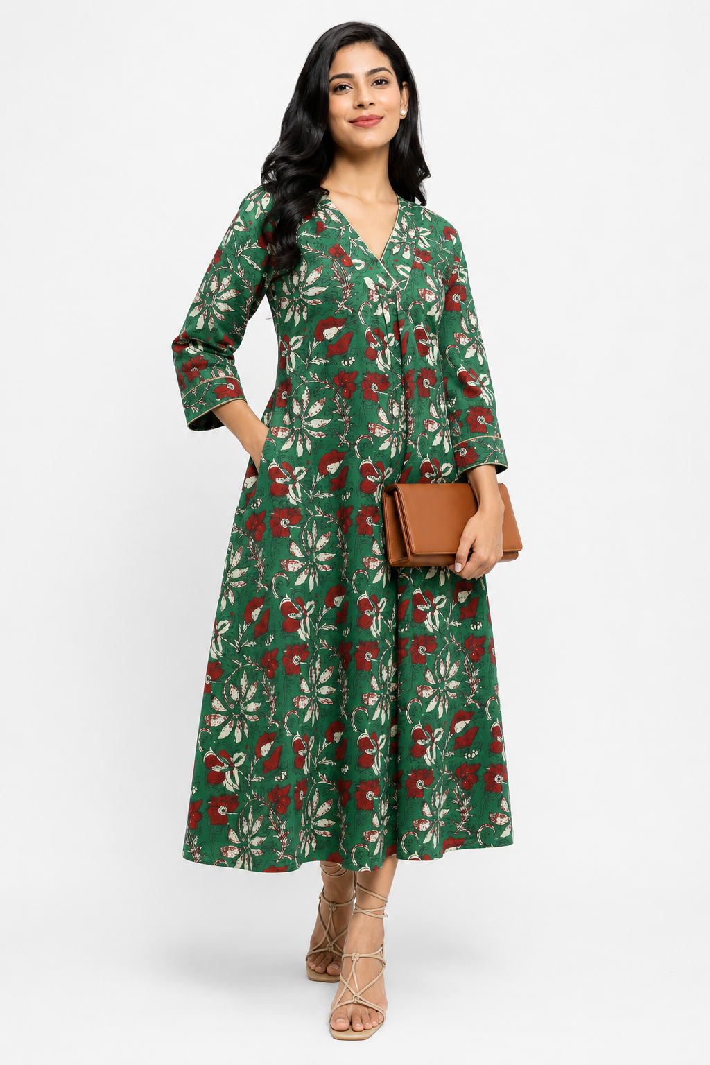 Green Anarkali Kurti