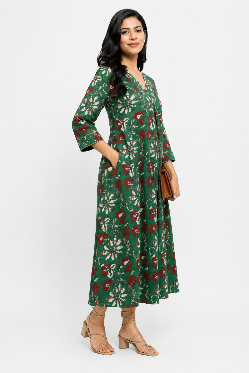 Green Anarkali Kurti