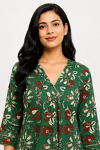 Green Anarkali Kurti
