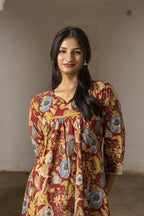 Floral Cotton Long Kurti