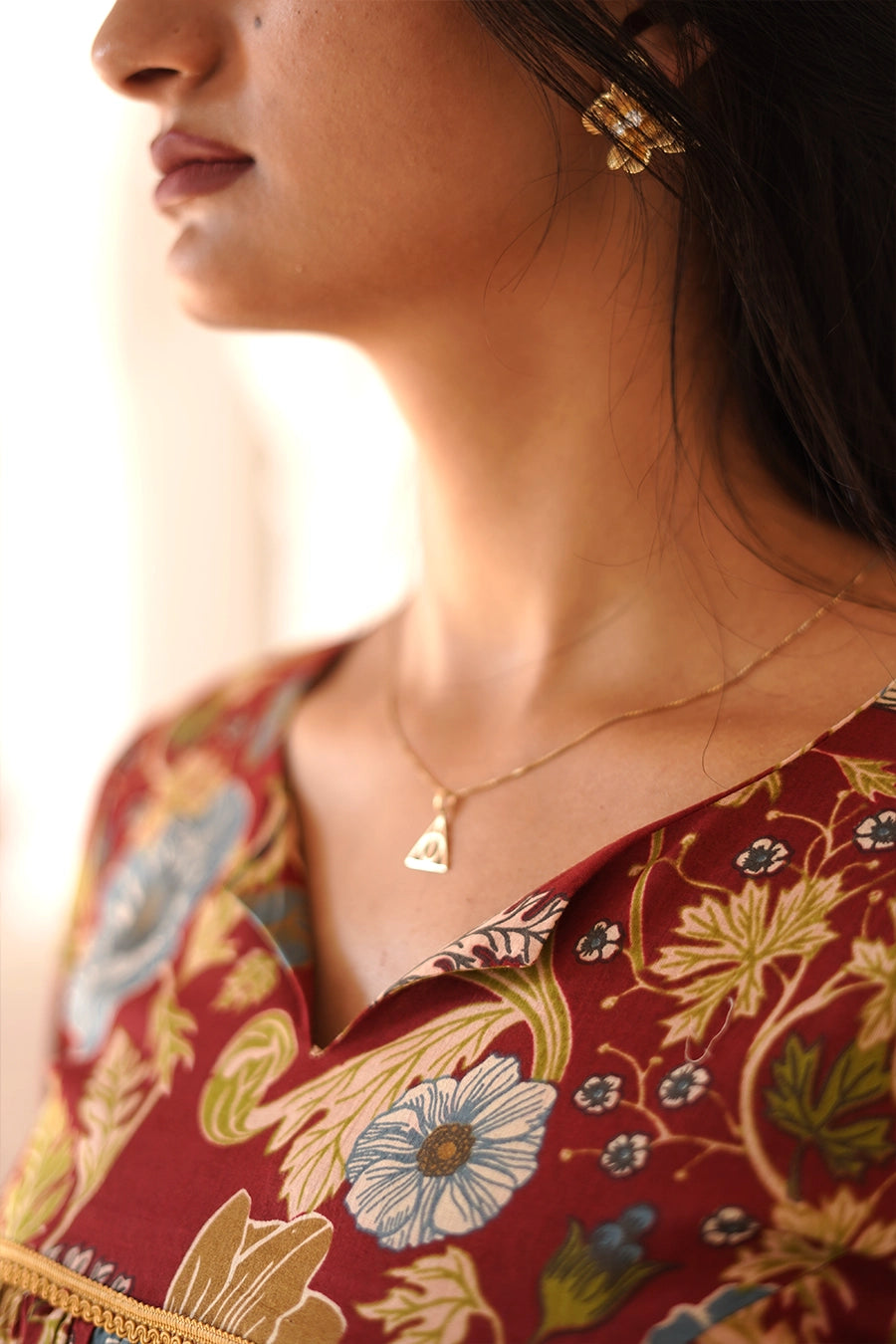 Floral Cotton Long Kurti