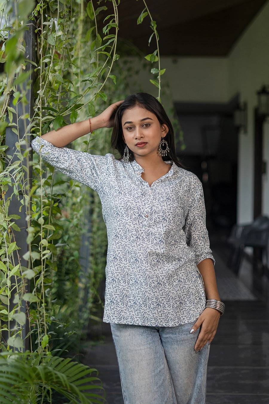 Printed Cotton Short Kurti
