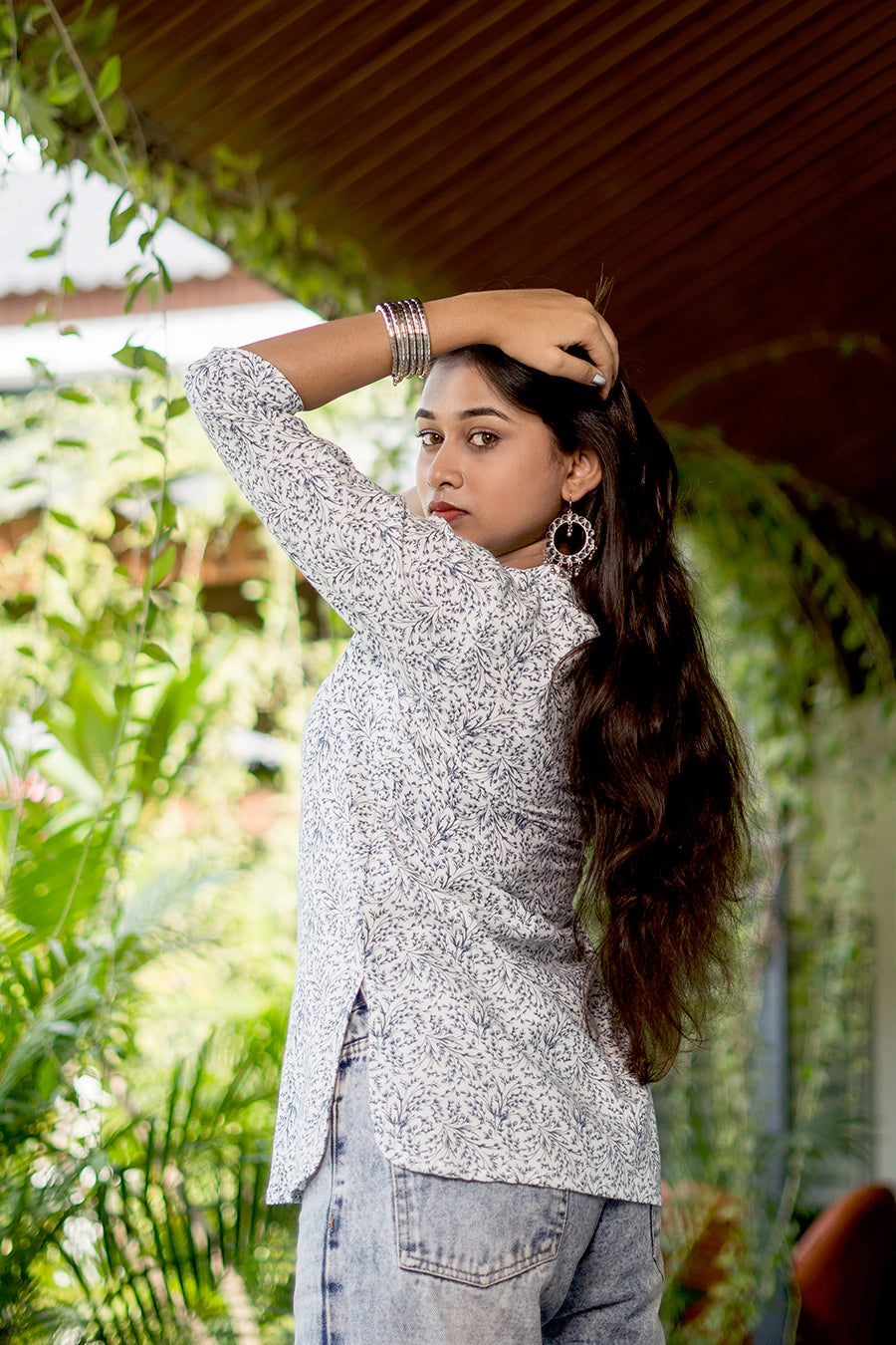 Printed Cotton Short Kurti