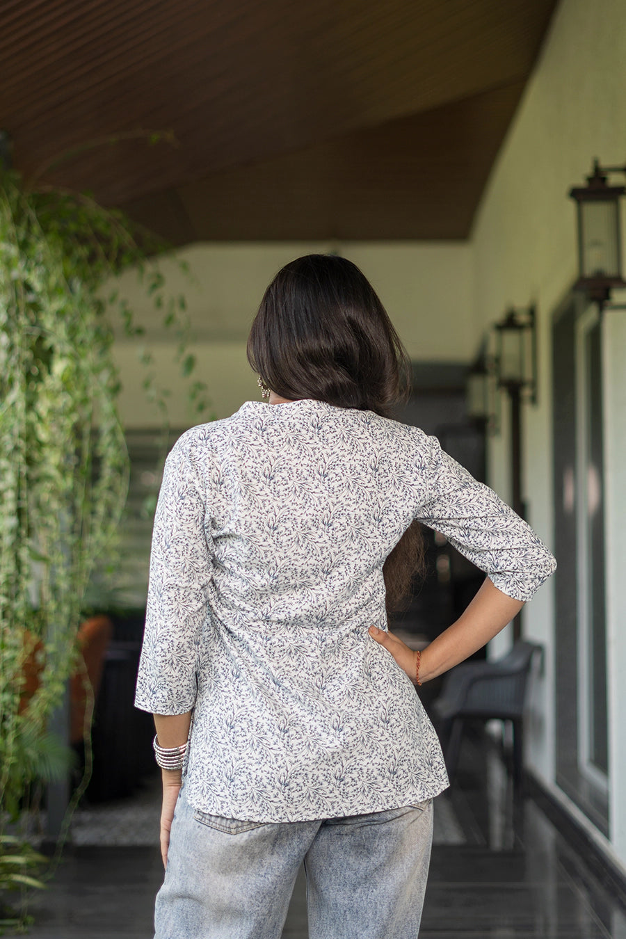 Printed Cotton Short Kurti