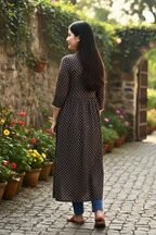 Black Lace Kurti
