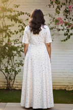 Blush Print Soft Cotton Maxi Kurta