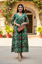 Green Anarkali Kurti