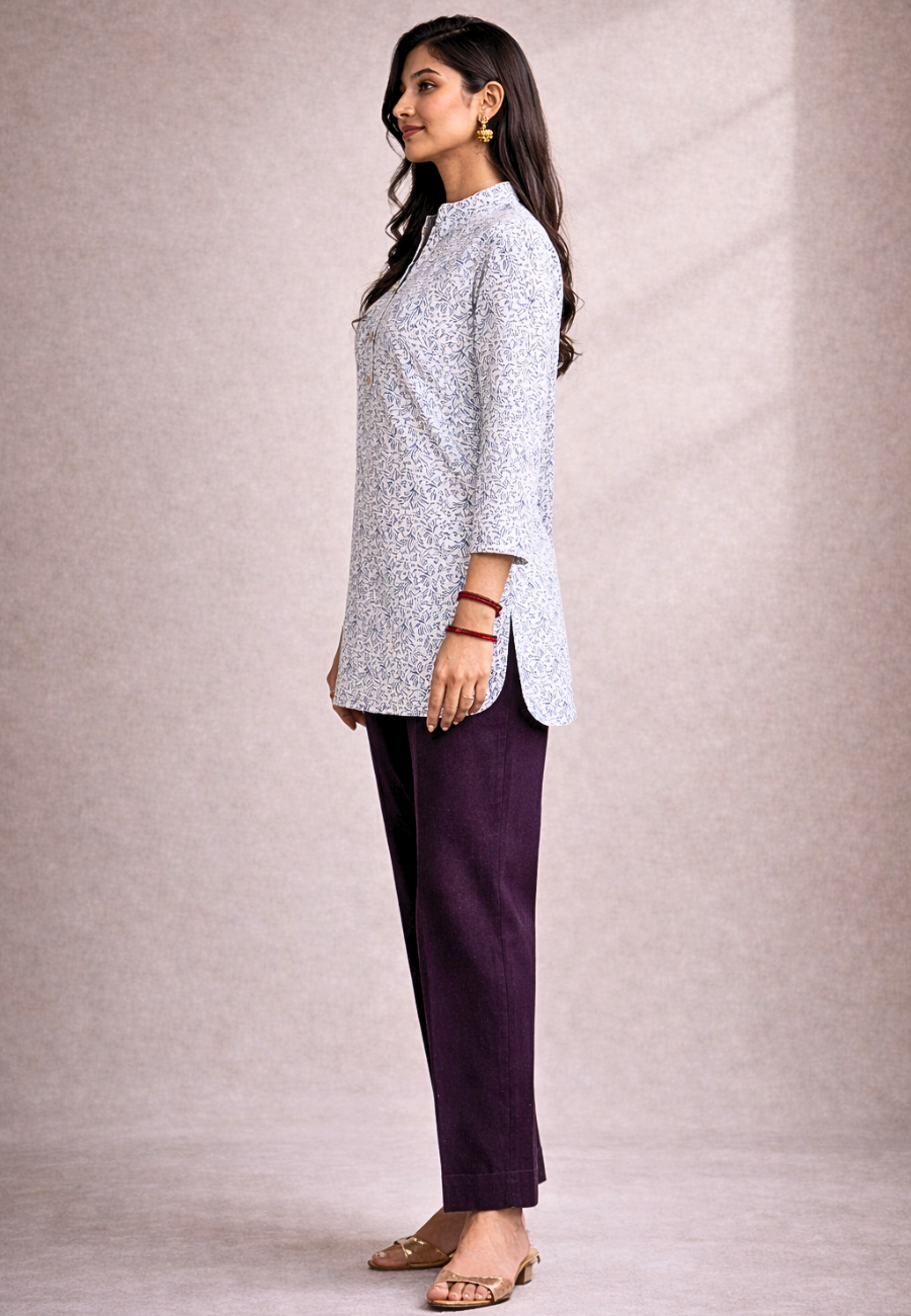 Printed Cotton Short Kurti