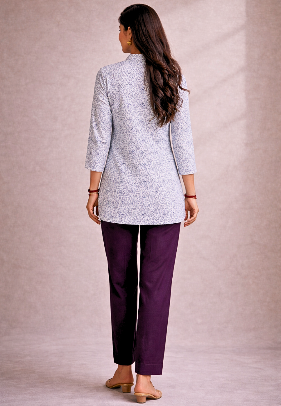 Printed Cotton Short Kurti