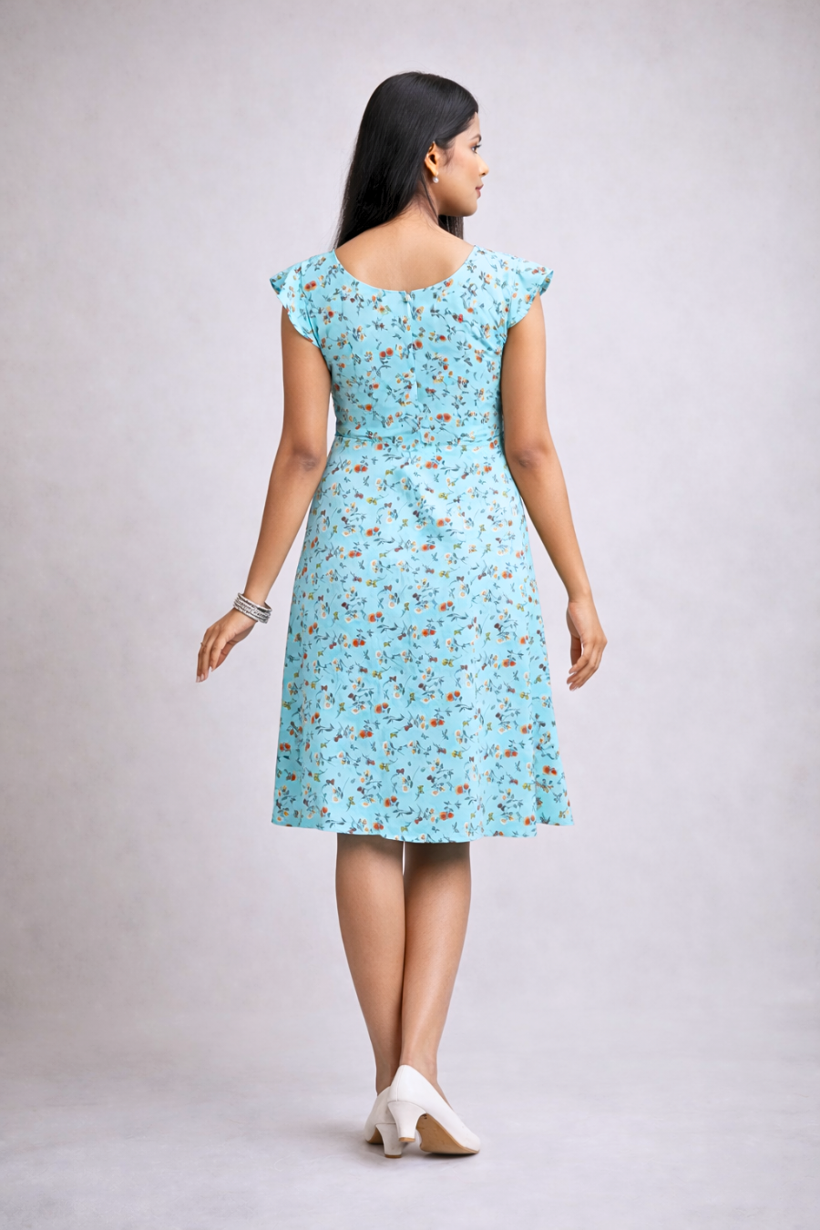 Floral Printed Short Dress for Women