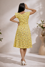 Floral Printed Short Dress for Women