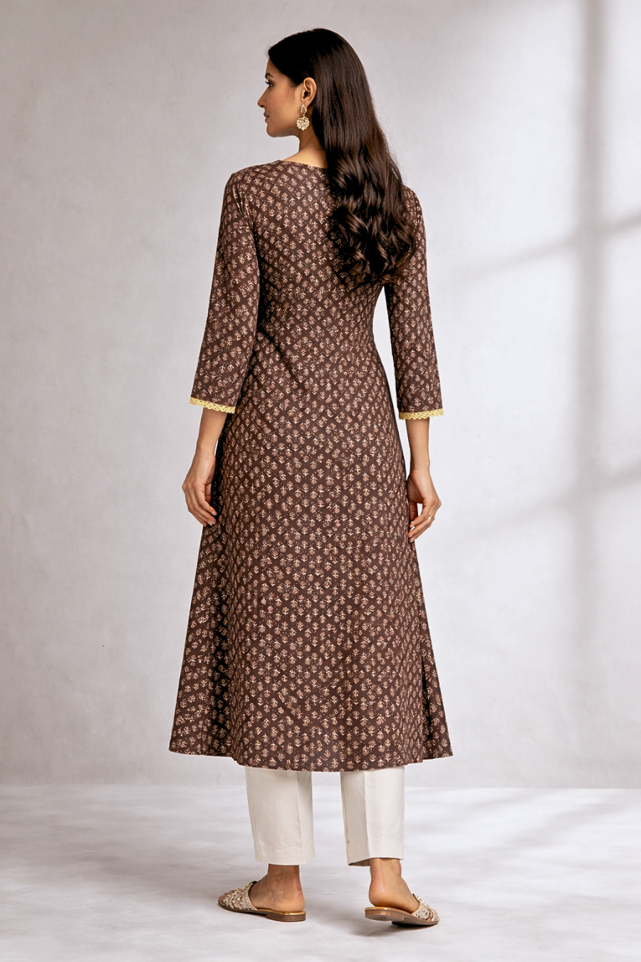 Dark brown long kurti