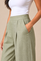 avAraNIya® Women High Waist Wide Leg Trouser Pants