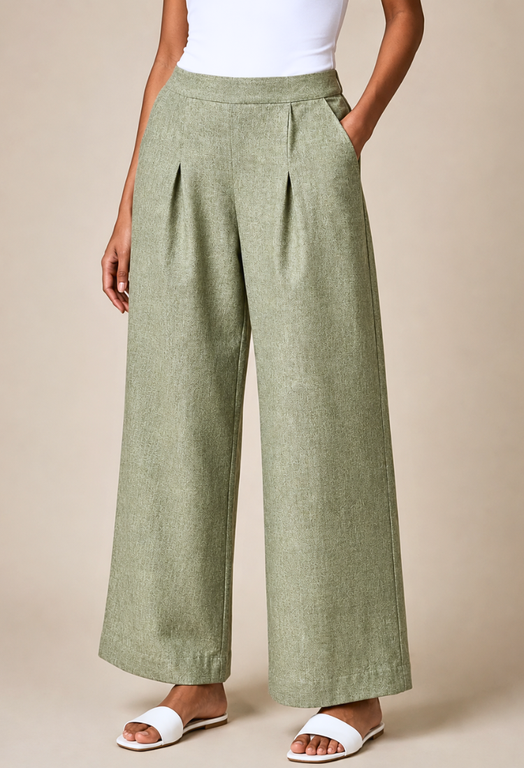 avAraNIya® Women High Waist Wide Leg Trouser Pants