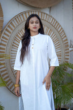 White Cotton Kurta