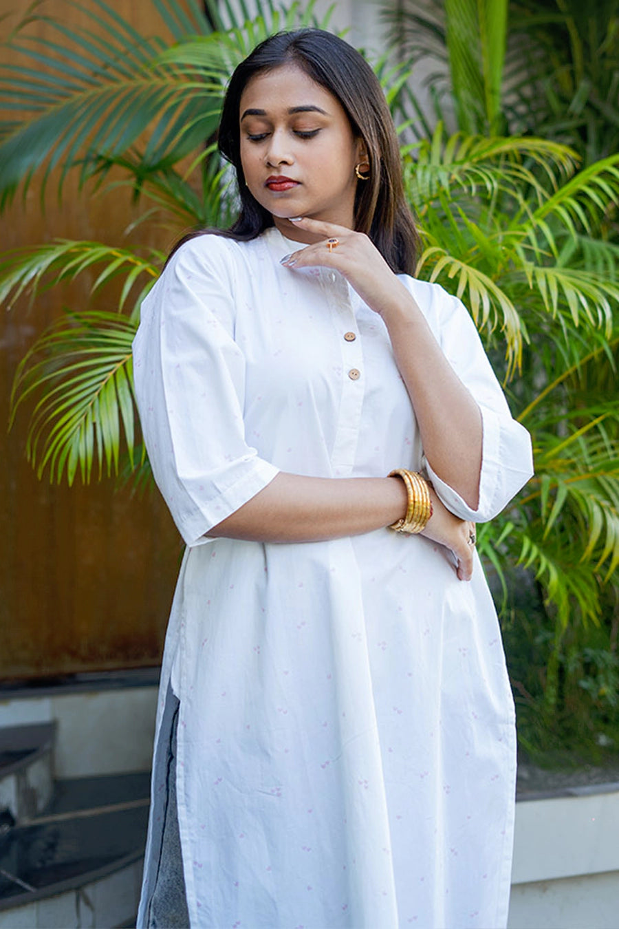 White Cotton Kurta
