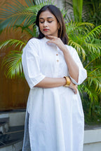 White Cotton Kurta