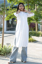 White Cotton Kurta