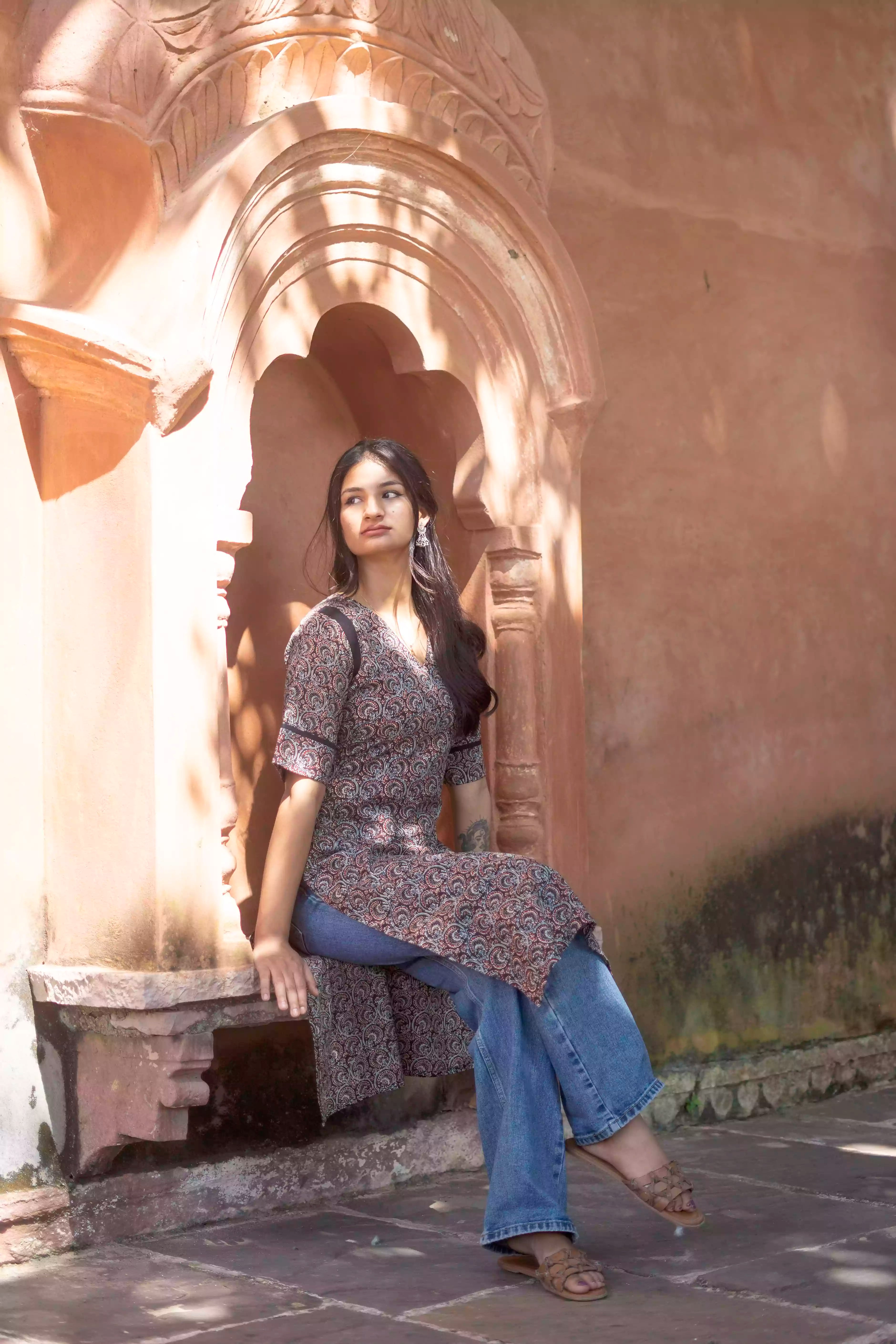 Kalamkari Cotton Kurti